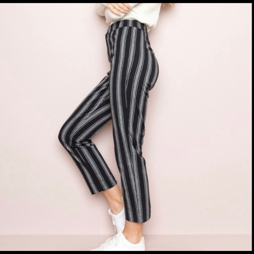 Brandy Melville black striped pants